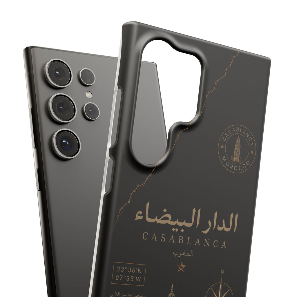 Coque Casablanca — Marbre Noir & Or | ATLAS