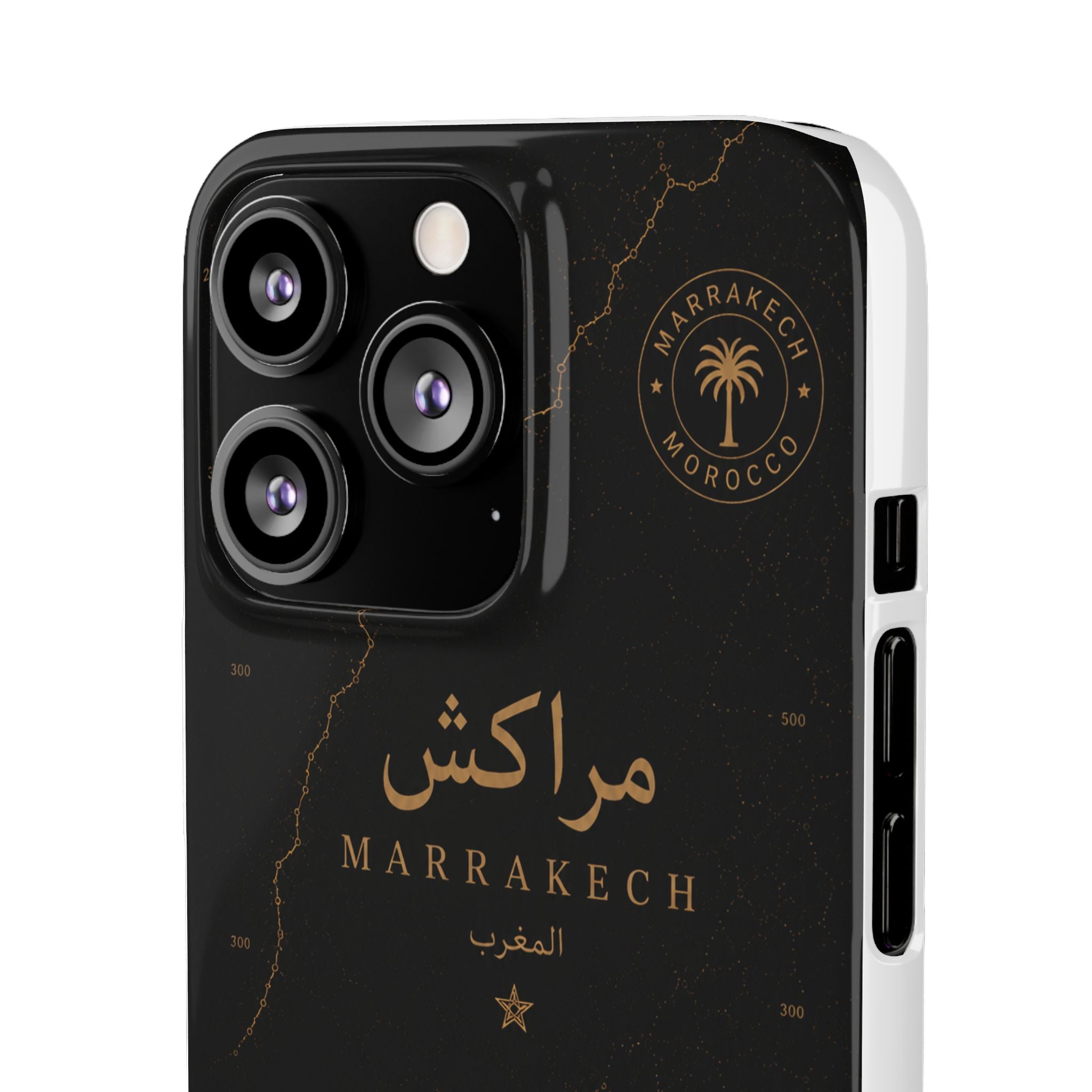 Coque Marrakech — Marbre Noir & Or | ATLAS