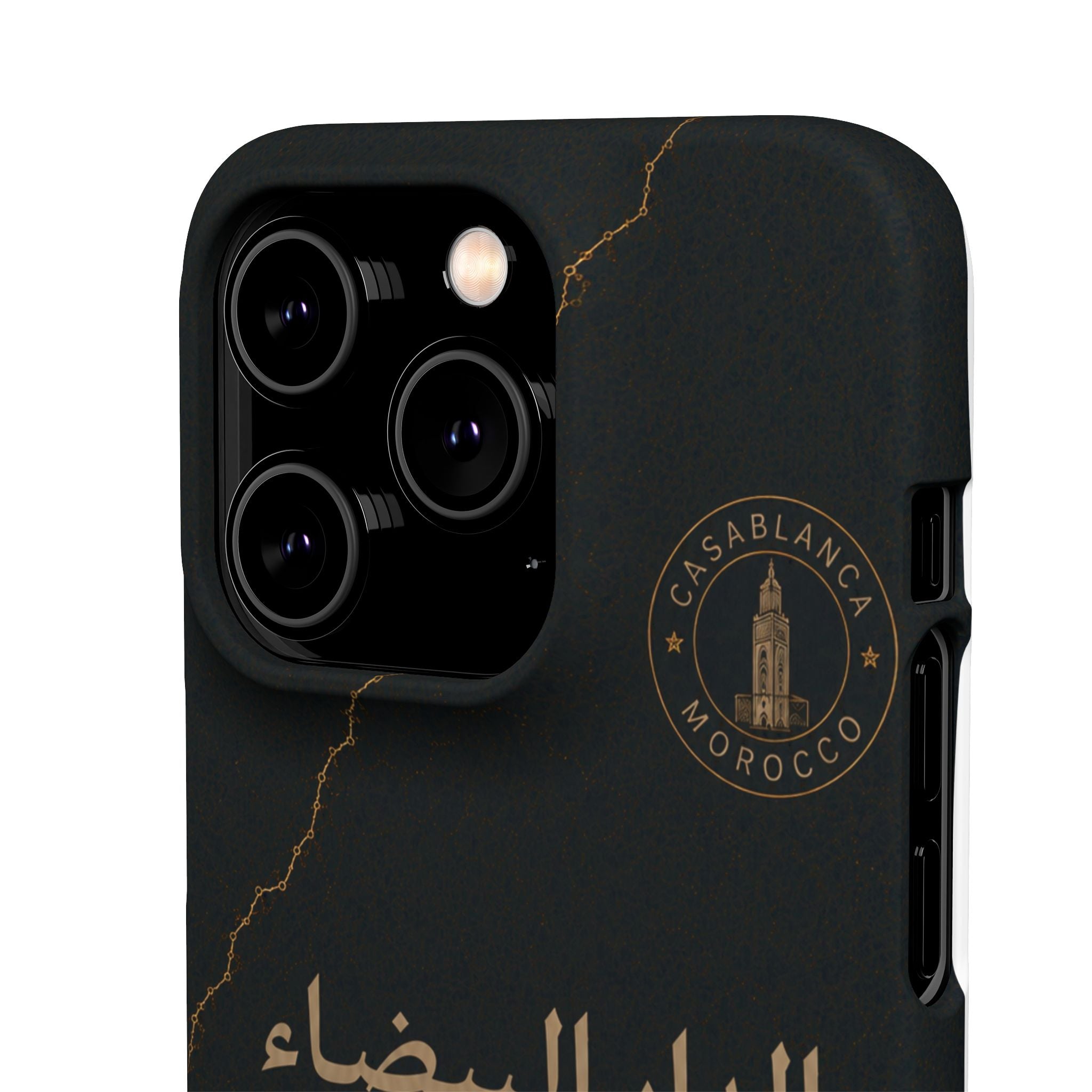 Coque Casablanca — Marbre Noir & Or | ATLAS