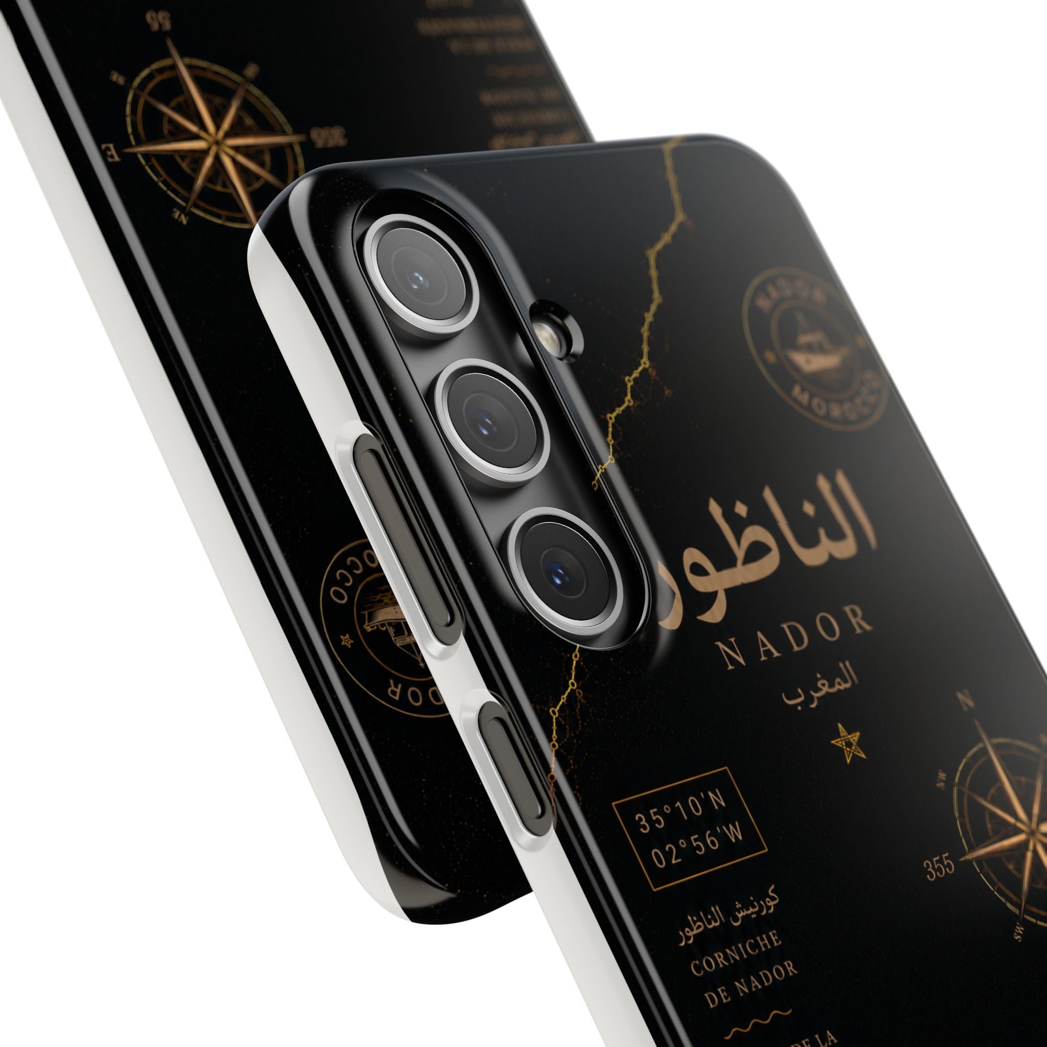 Coque Nador — Marbre Noir & Or | ATLAS