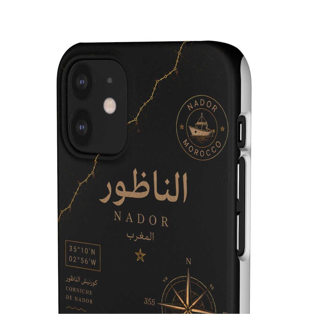 Coque Nador — Marbre Noir & Or | ATLAS