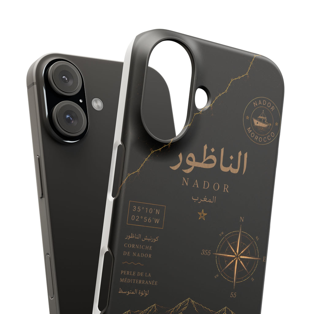 Coque Nador — Marbre Noir & Or | ATLAS