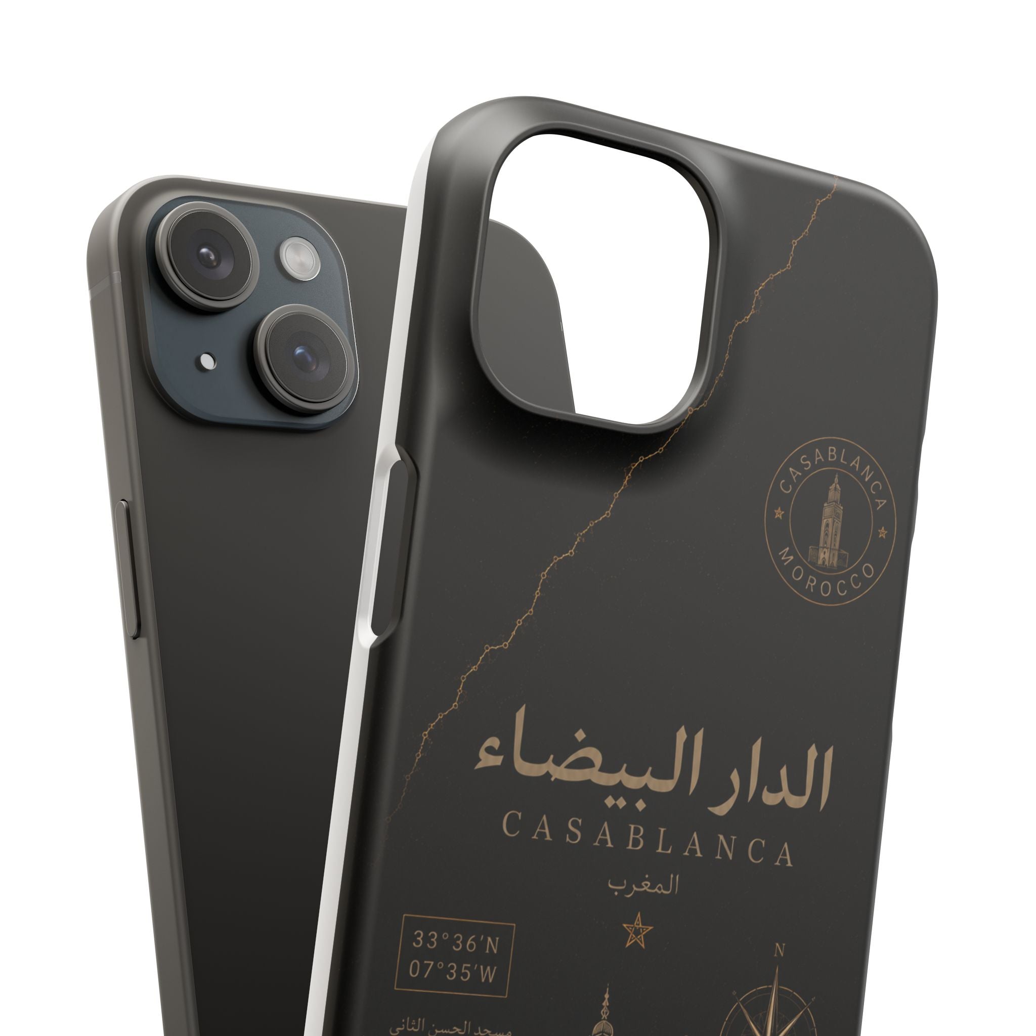 Coque Casablanca — Marbre Noir & Or | ATLAS