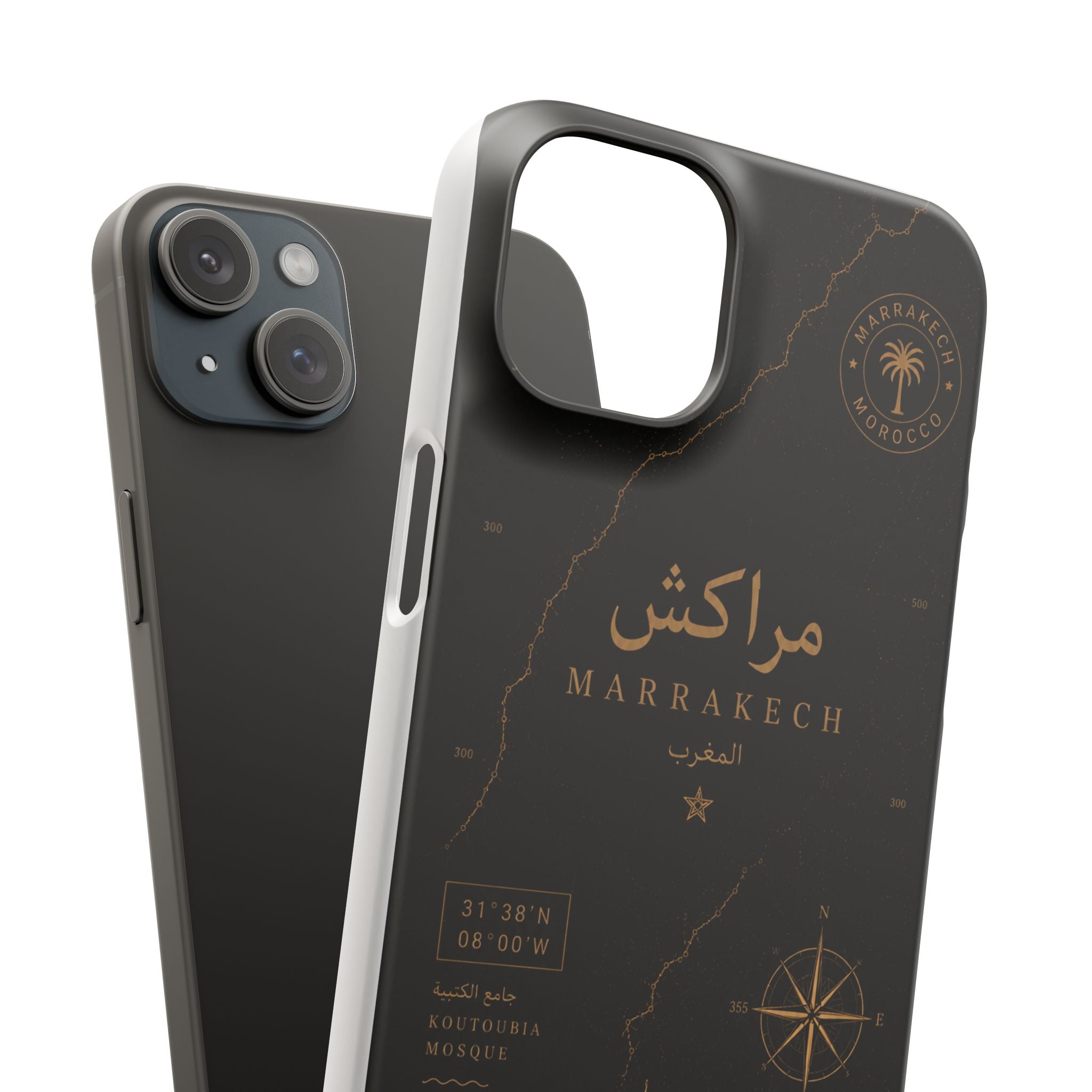 Coque Marrakech — Marbre Noir & Or | ATLAS