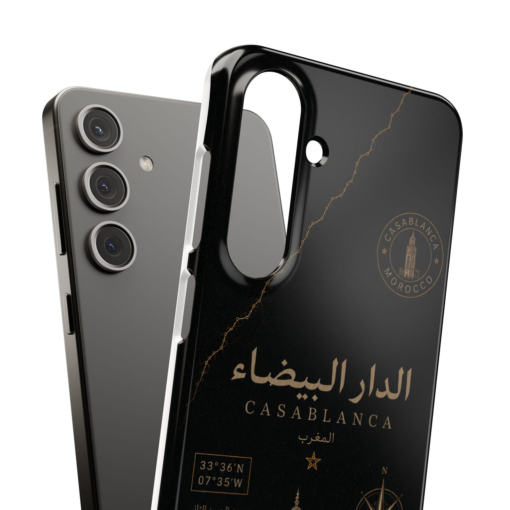 Coque Casablanca — Marbre Noir & Or | ATLAS