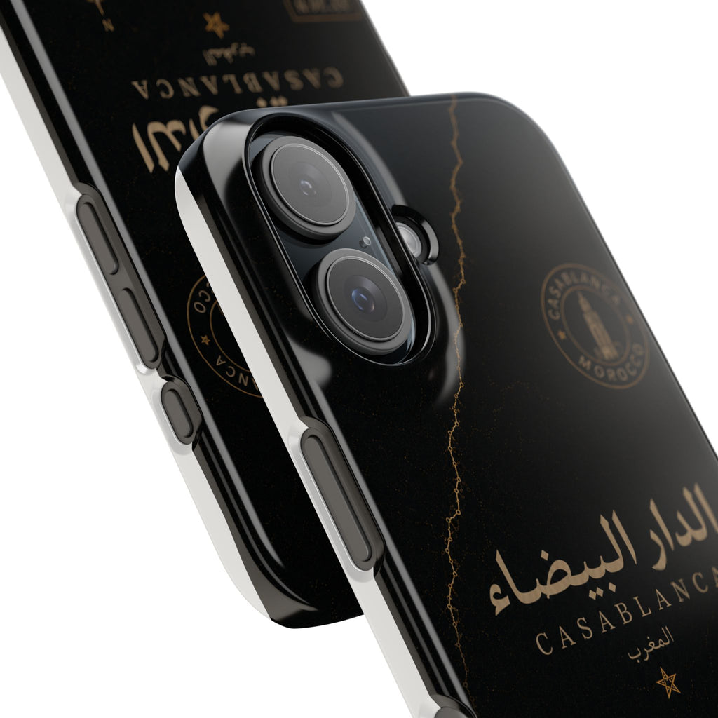 Coque Casablanca — Marbre Noir & Or | ATLAS