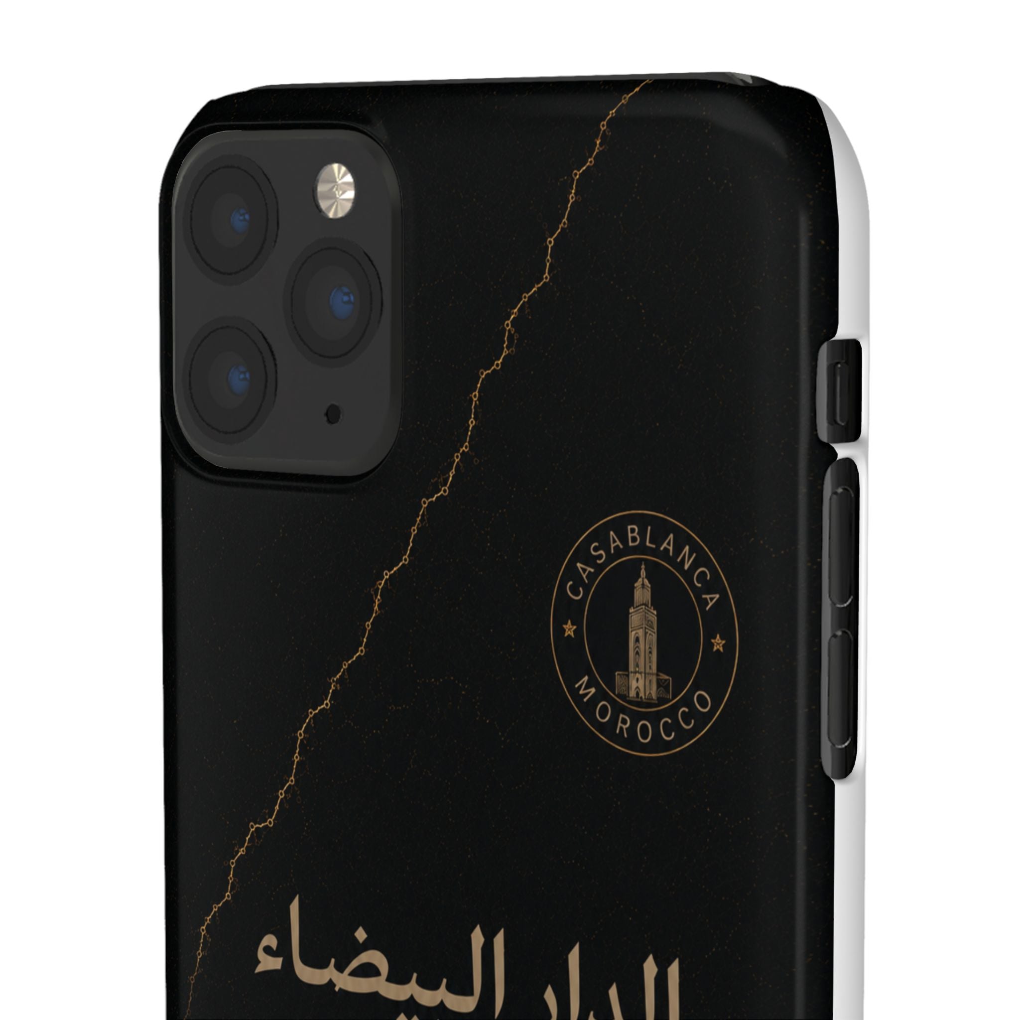 Coque Casablanca — Marbre Noir & Or | ATLAS