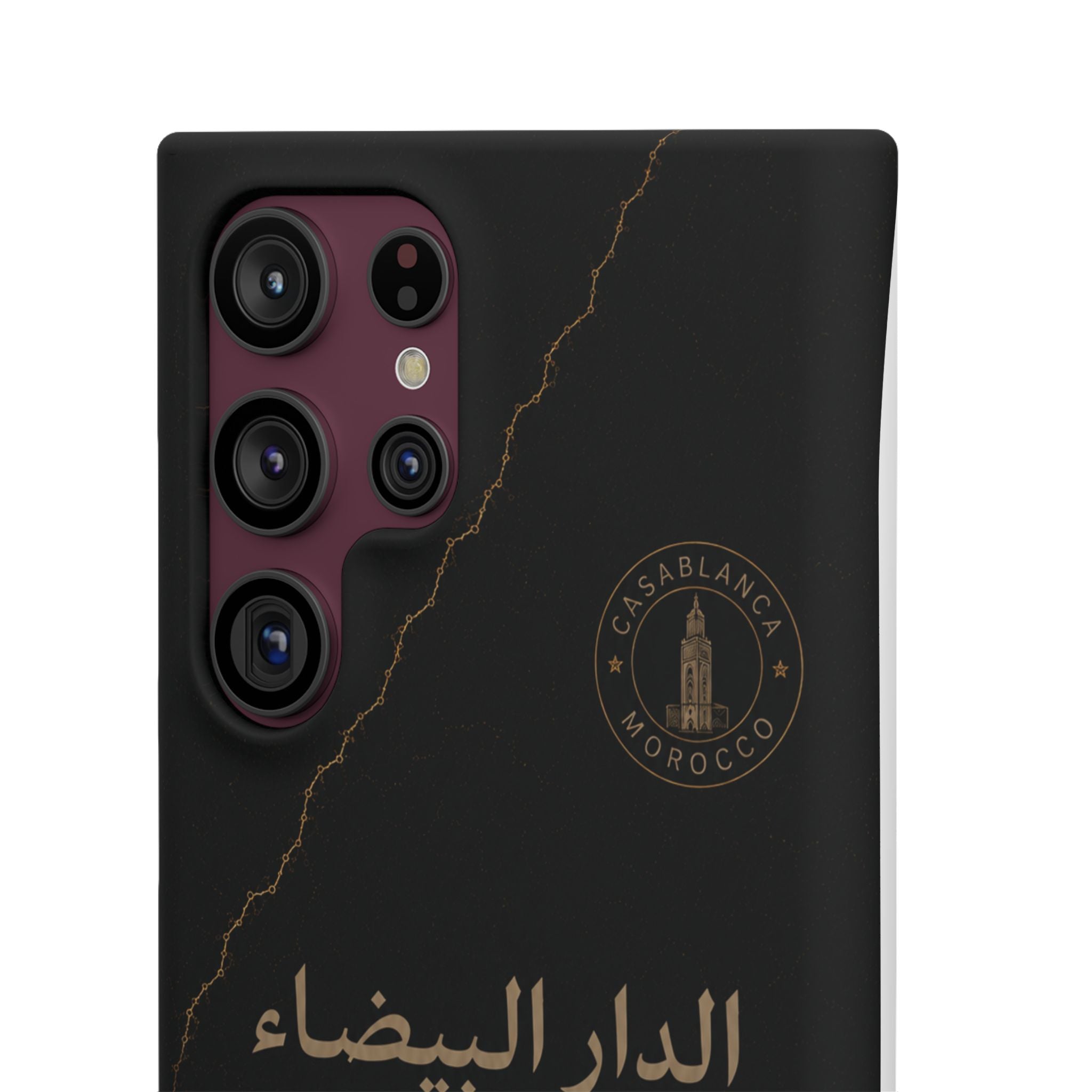 Coque Casablanca — Marbre Noir & Or | ATLAS