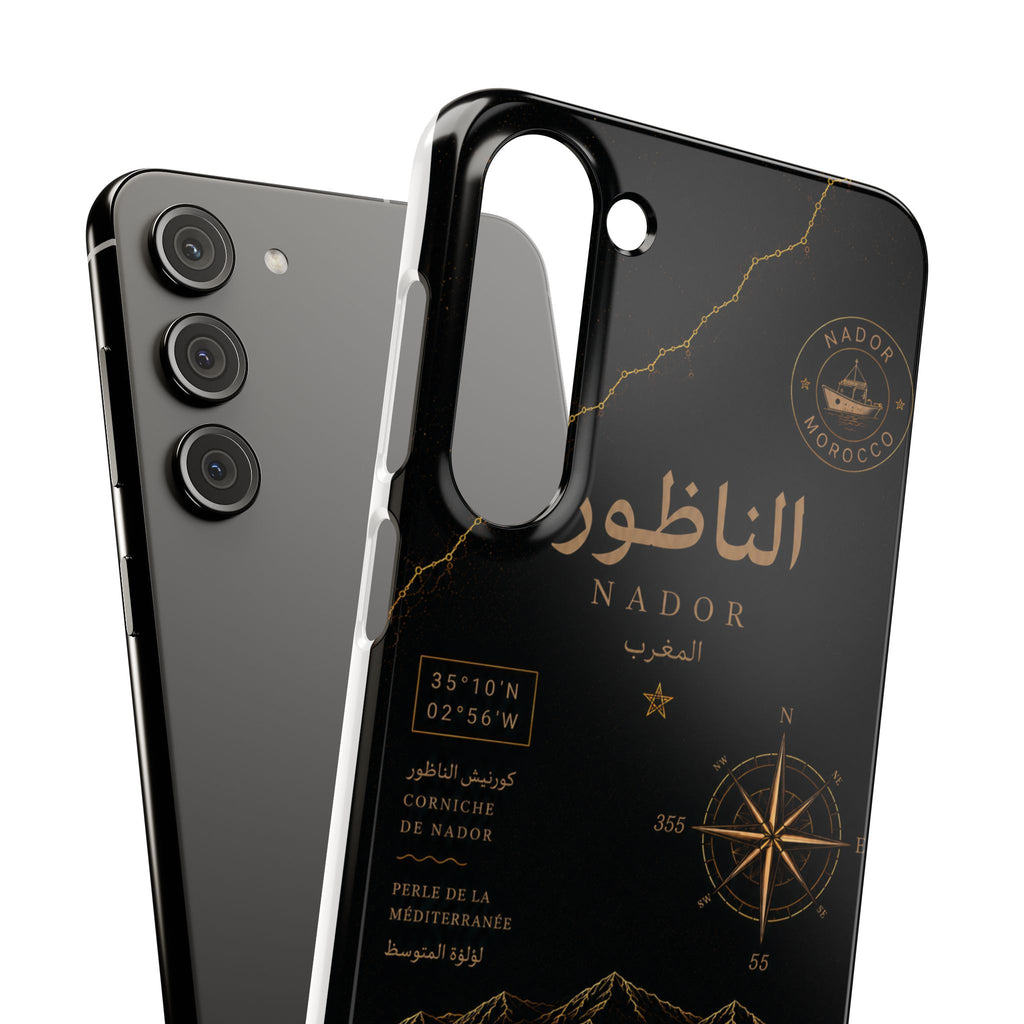 Coque Nador — Marbre Noir & Or | ATLAS