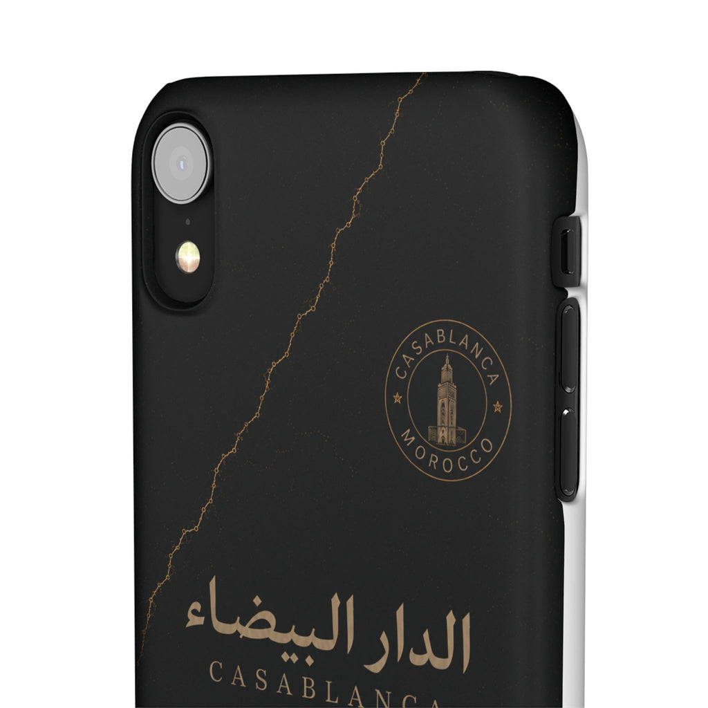 Coque Casablanca — Marbre Noir & Or | ATLAS