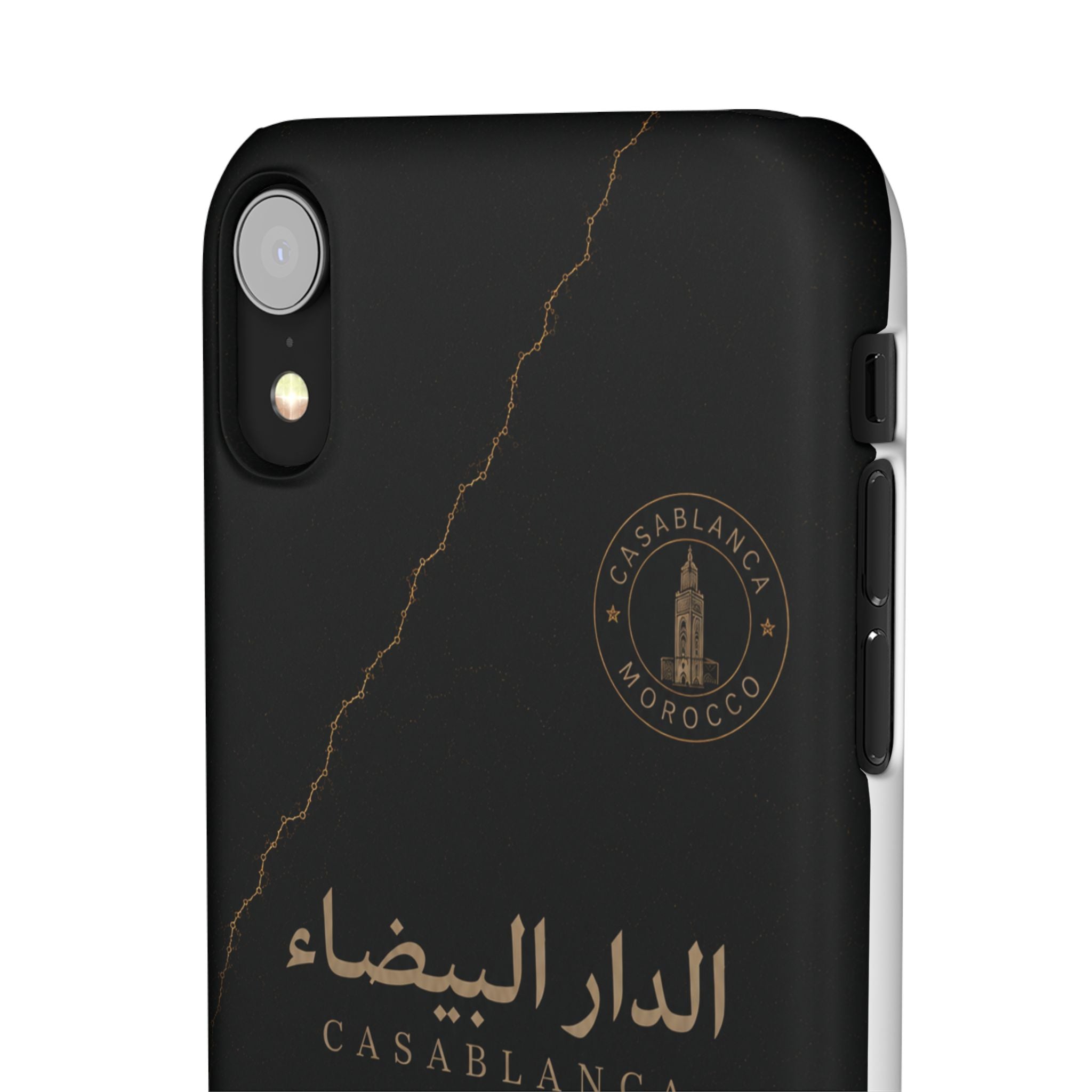 Coque Casablanca — Marbre Noir & Or | ATLAS