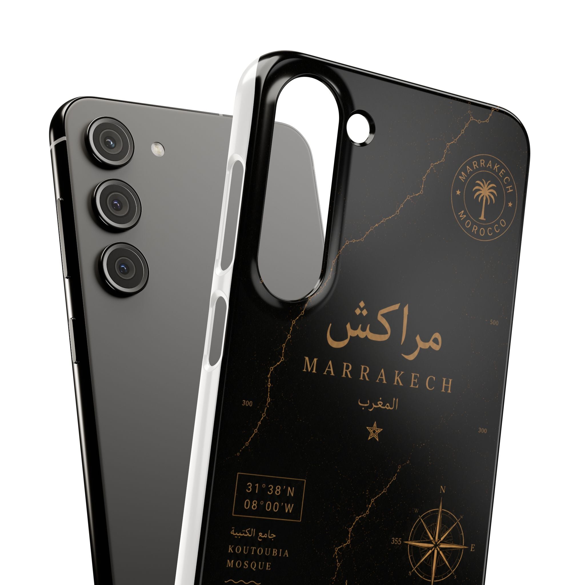 Coque Marrakech — Marbre Noir & Or | ATLAS
