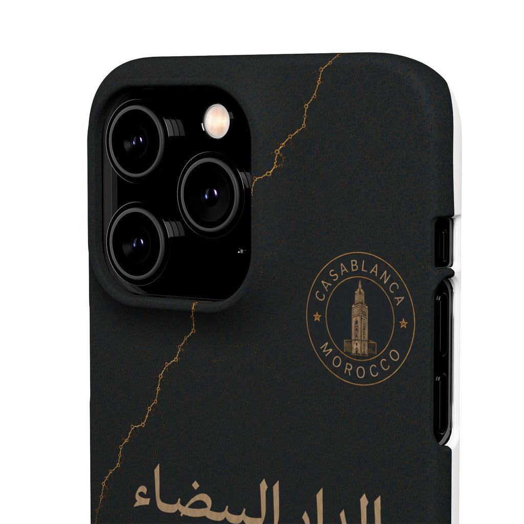 Coque Casablanca — Marbre Noir & Or | ATLAS