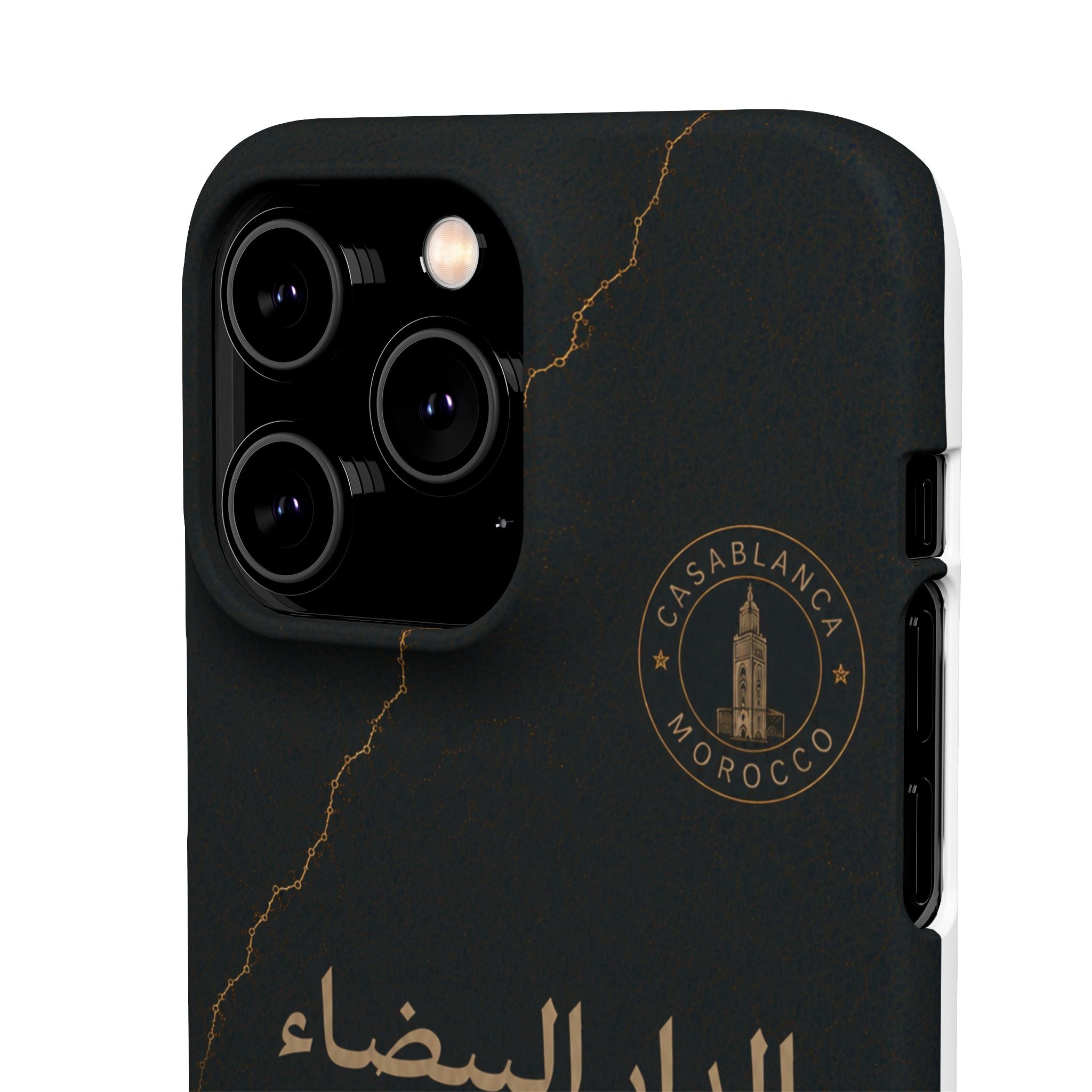 Coque Casablanca — Marbre Noir & Or | ATLAS