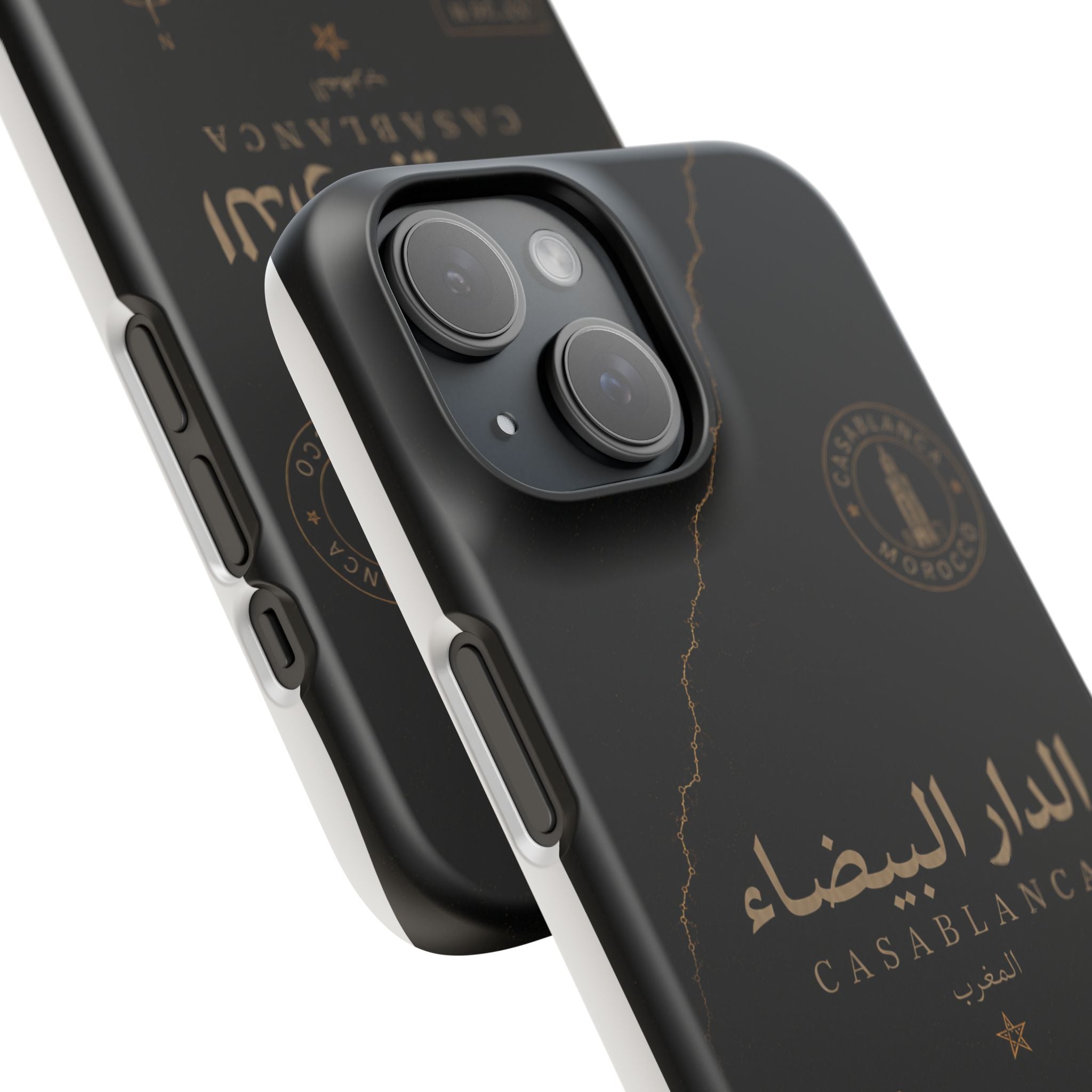 Coque Casablanca — Marbre Noir & Or | ATLAS