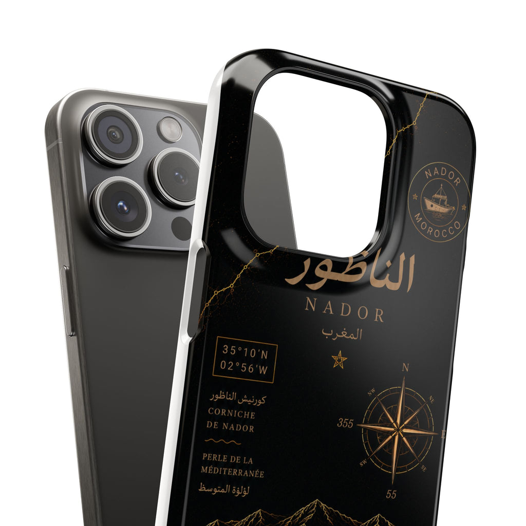 Coque Nador — Marbre Noir & Or | ATLAS