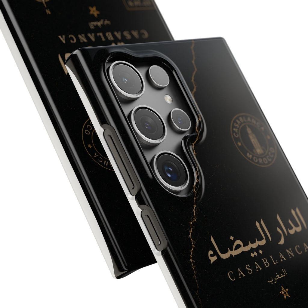Coque Casablanca — Marbre Noir & Or | ATLAS
