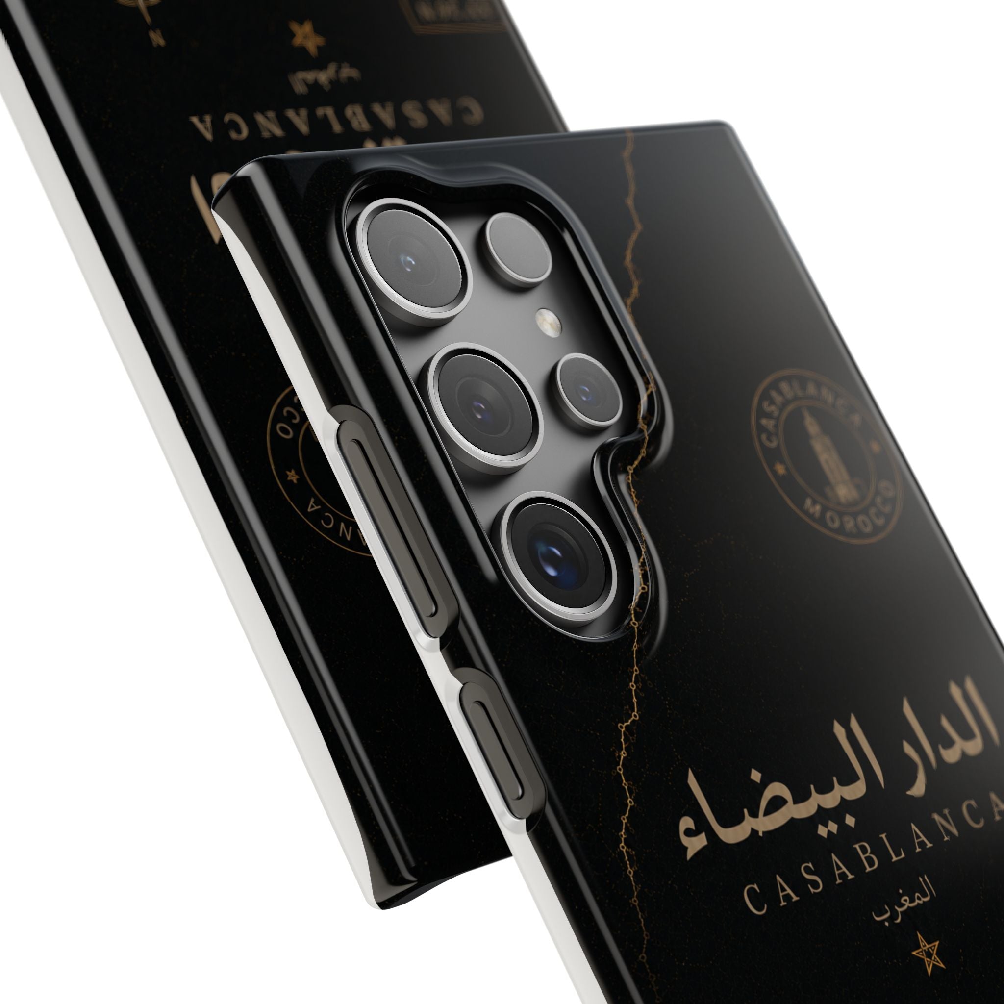 Coque Casablanca — Marbre Noir & Or | ATLAS