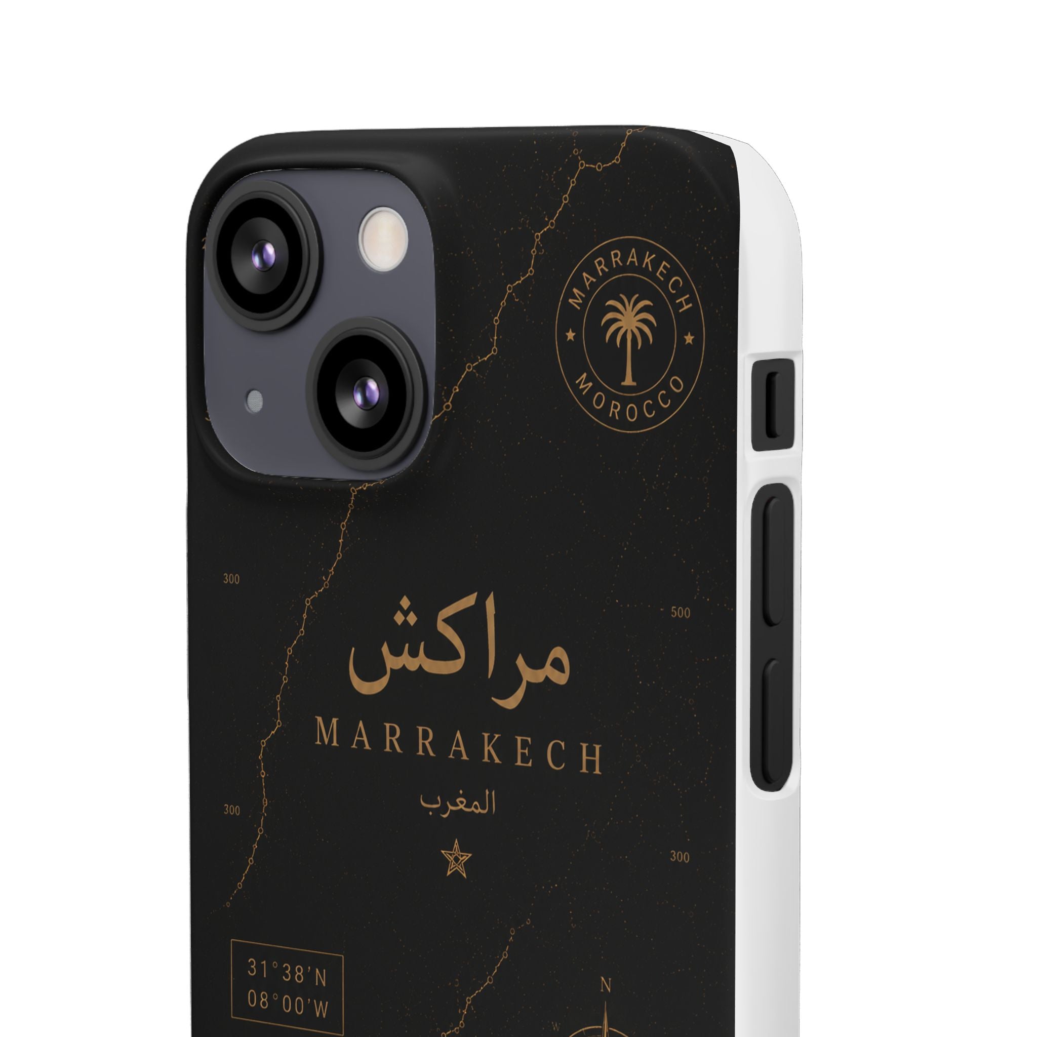 Coque Marrakech — Marbre Noir & Or | ATLAS