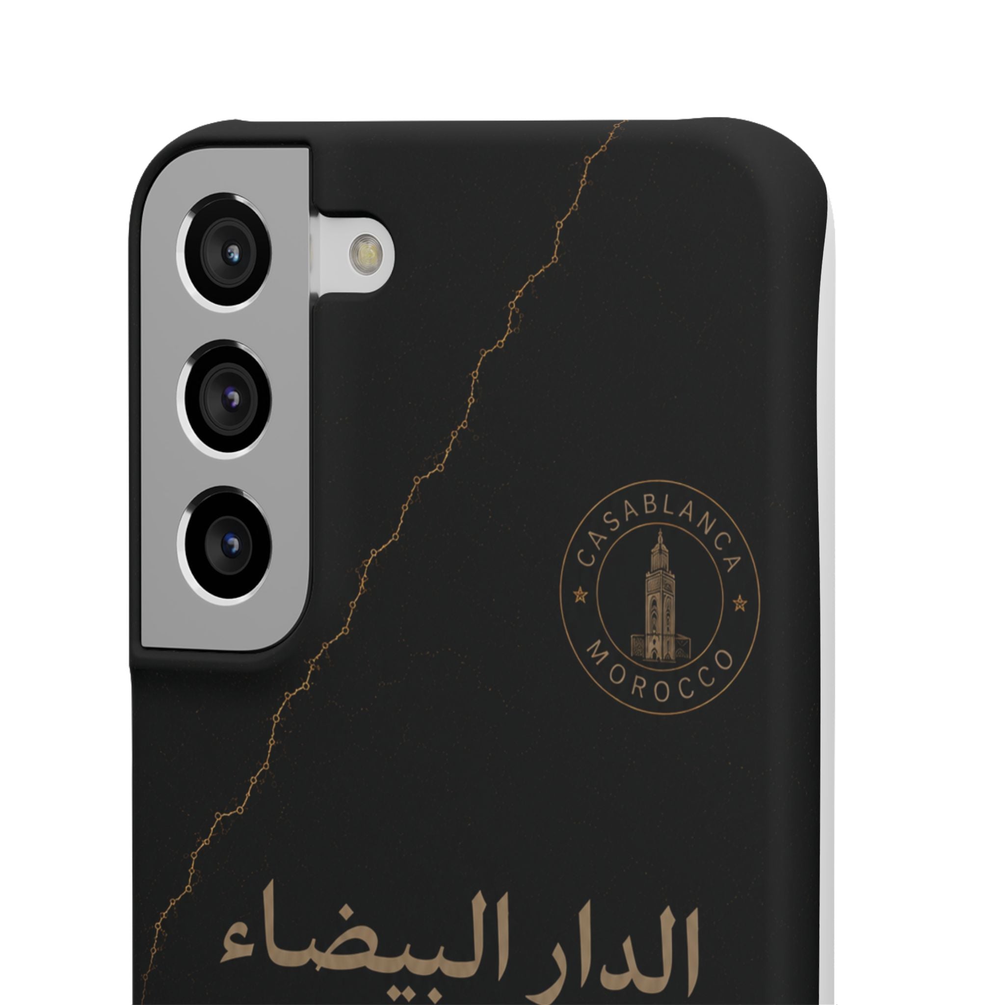 Coque Casablanca — Marbre Noir & Or | ATLAS