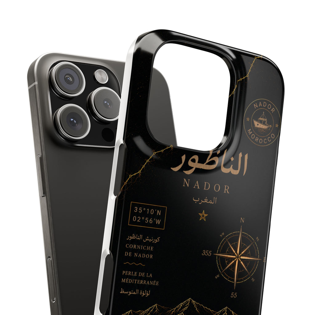 Coque Nador — Marbre Noir & Or | ATLAS
