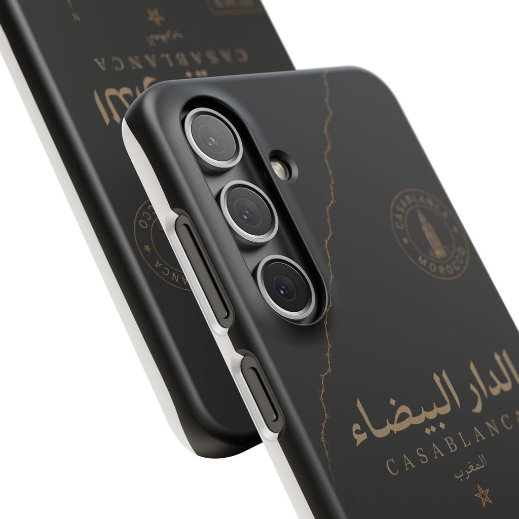 Coque Casablanca — Marbre Noir & Or | ATLAS