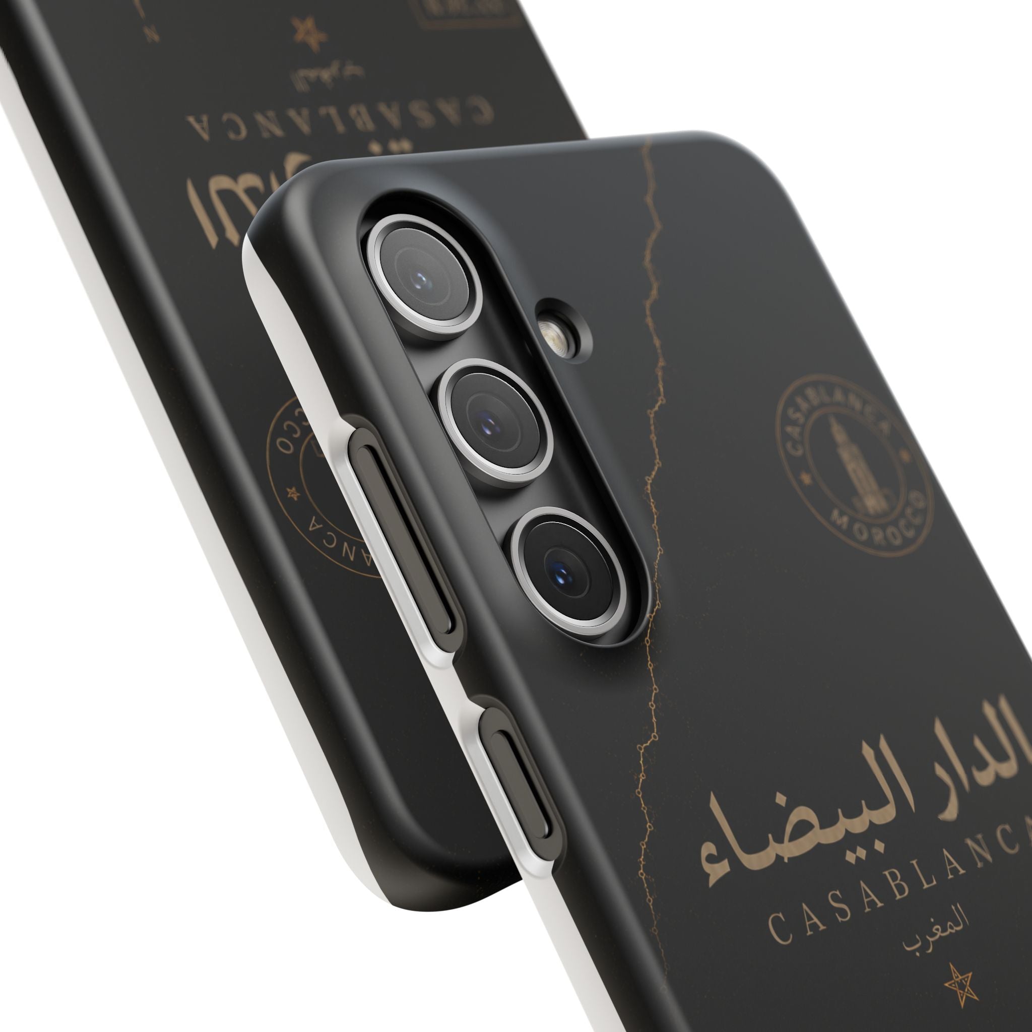 Coque Casablanca — Marbre Noir & Or | ATLAS