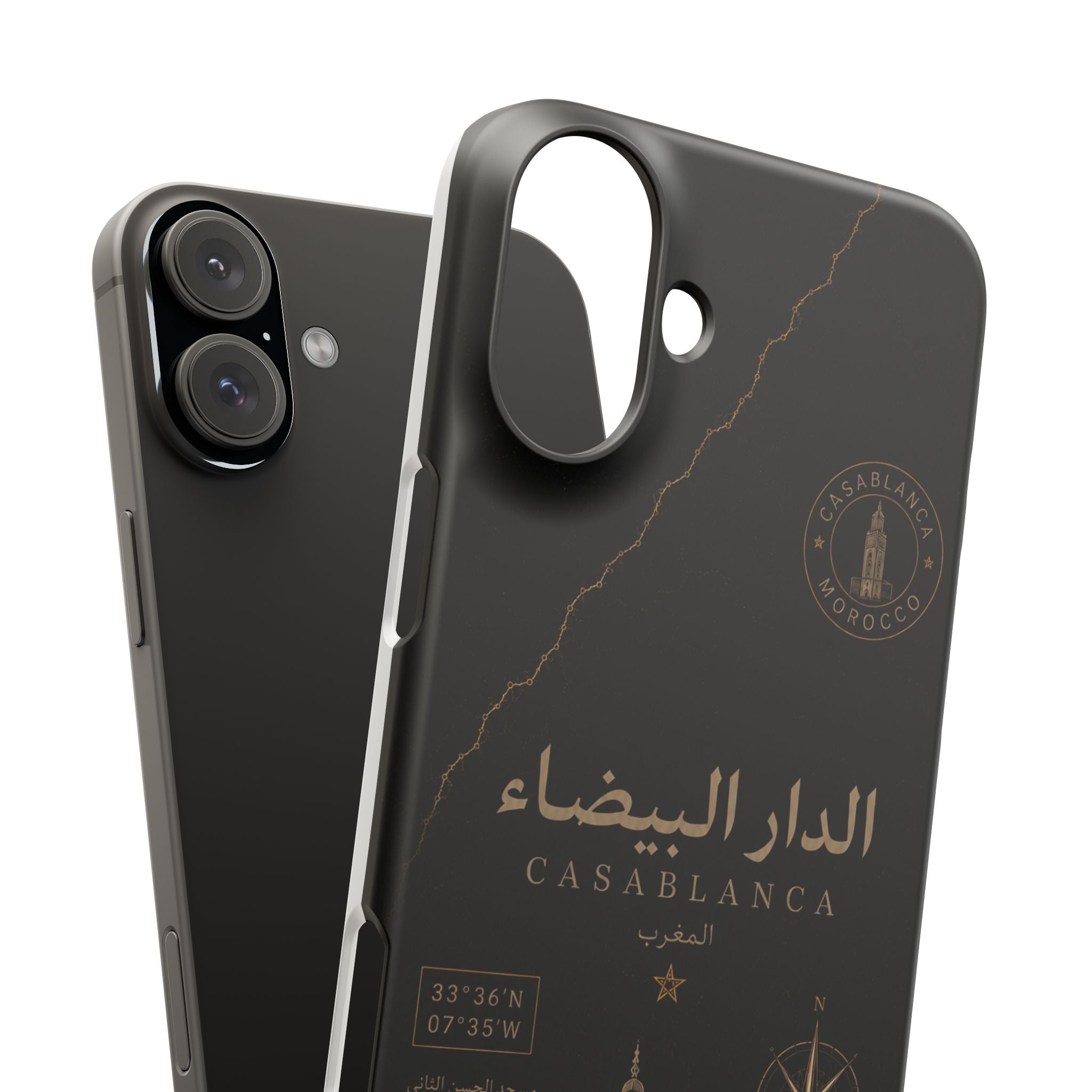 Coque Casablanca — Marbre Noir & Or | ATLAS