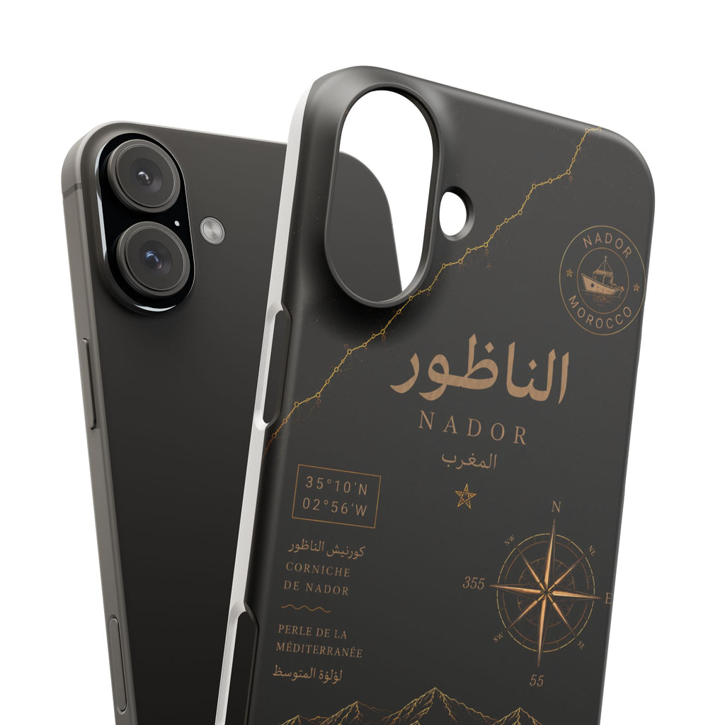 Coque Nador — Marbre Noir & Or | ATLAS