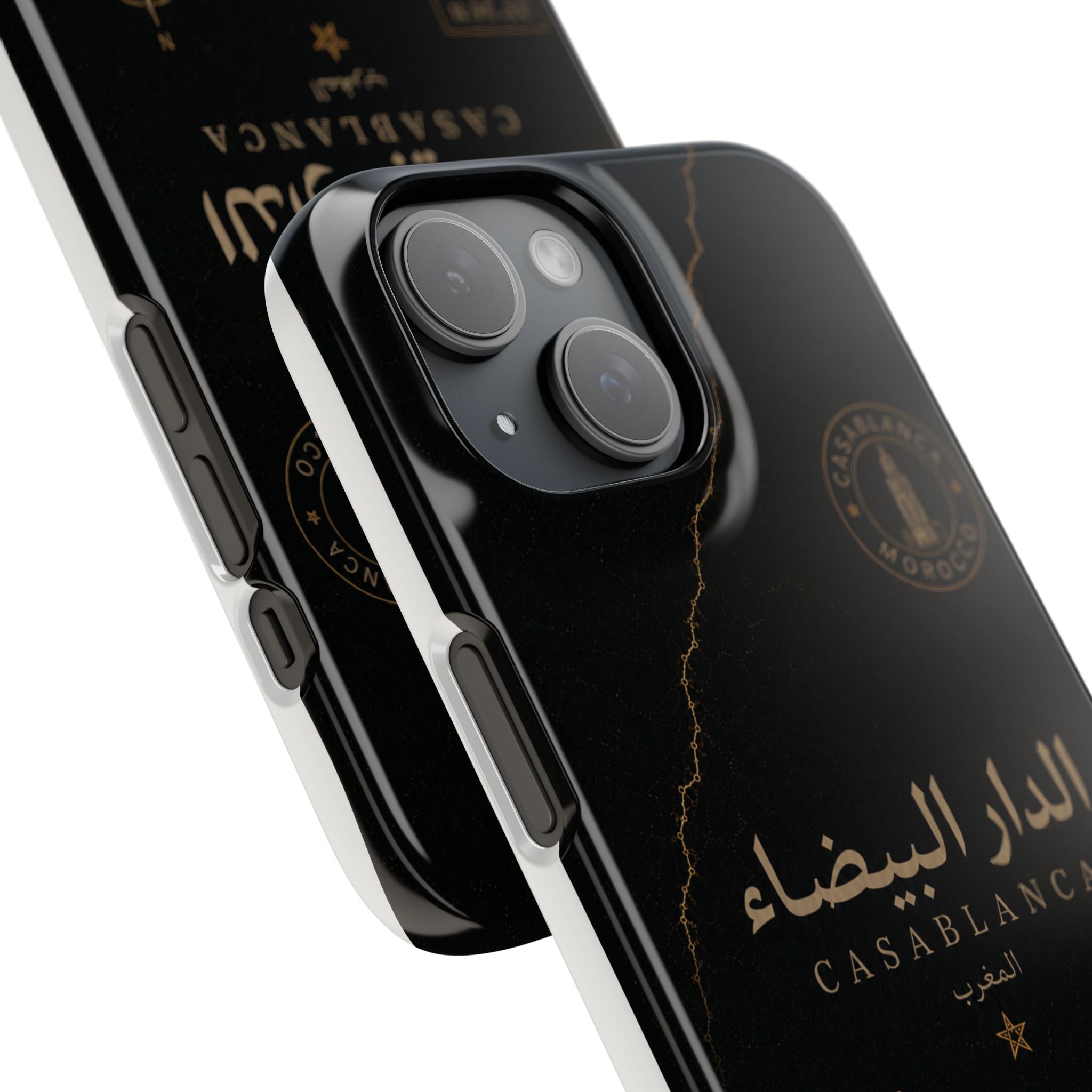 Coque Casablanca — Marbre Noir & Or | ATLAS