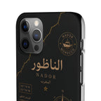 Coque Nador — Marbre Noir & Or | ATLAS