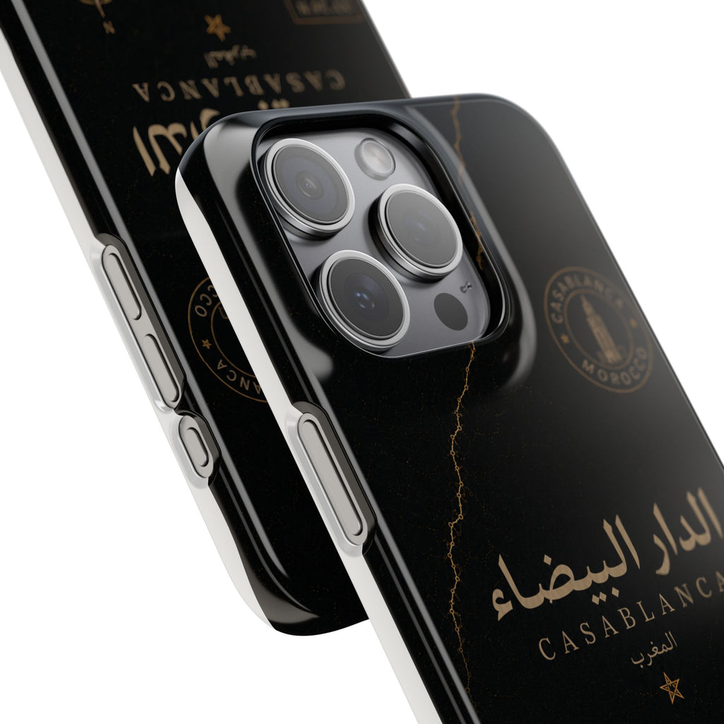 Coque Casablanca — Marbre Noir & Or | ATLAS