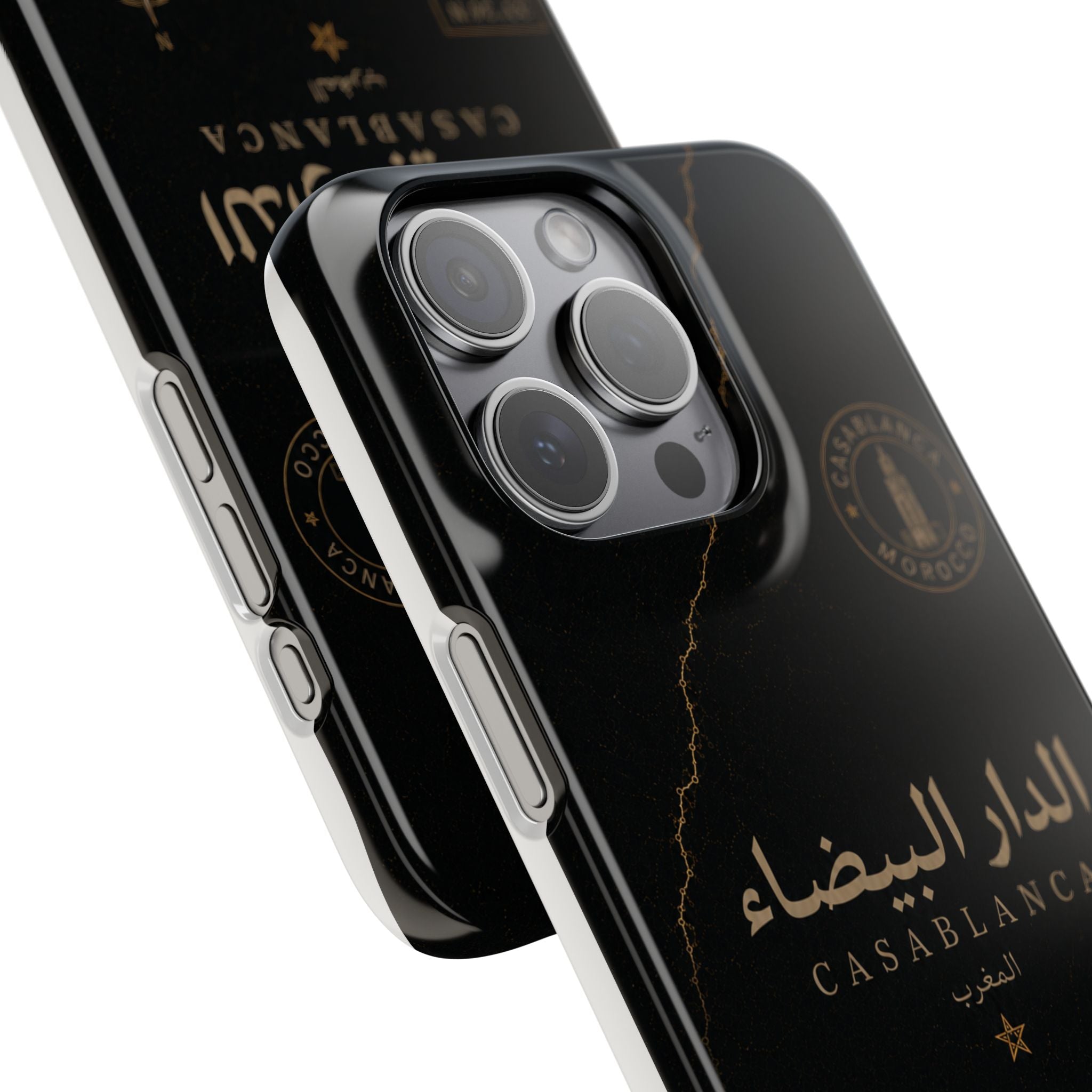 Coque Casablanca — Marbre Noir & Or | ATLAS