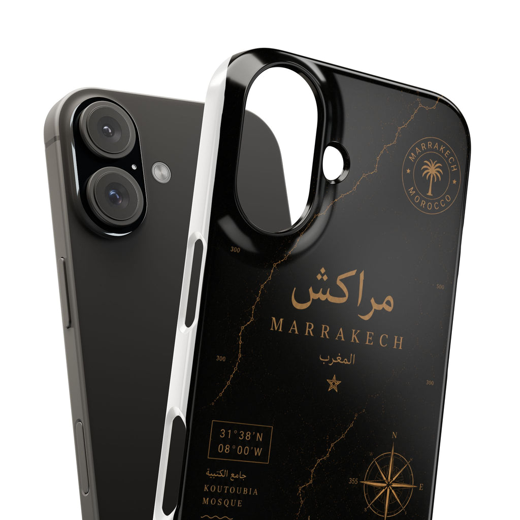 Coque Marrakech — Marbre Noir & Or | ATLAS