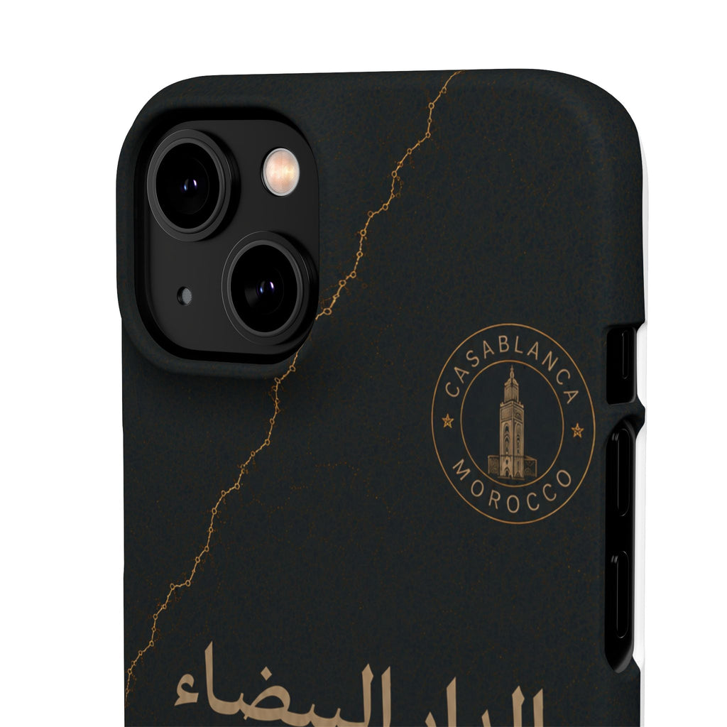 Coque Casablanca — Marbre Noir & Or | ATLAS