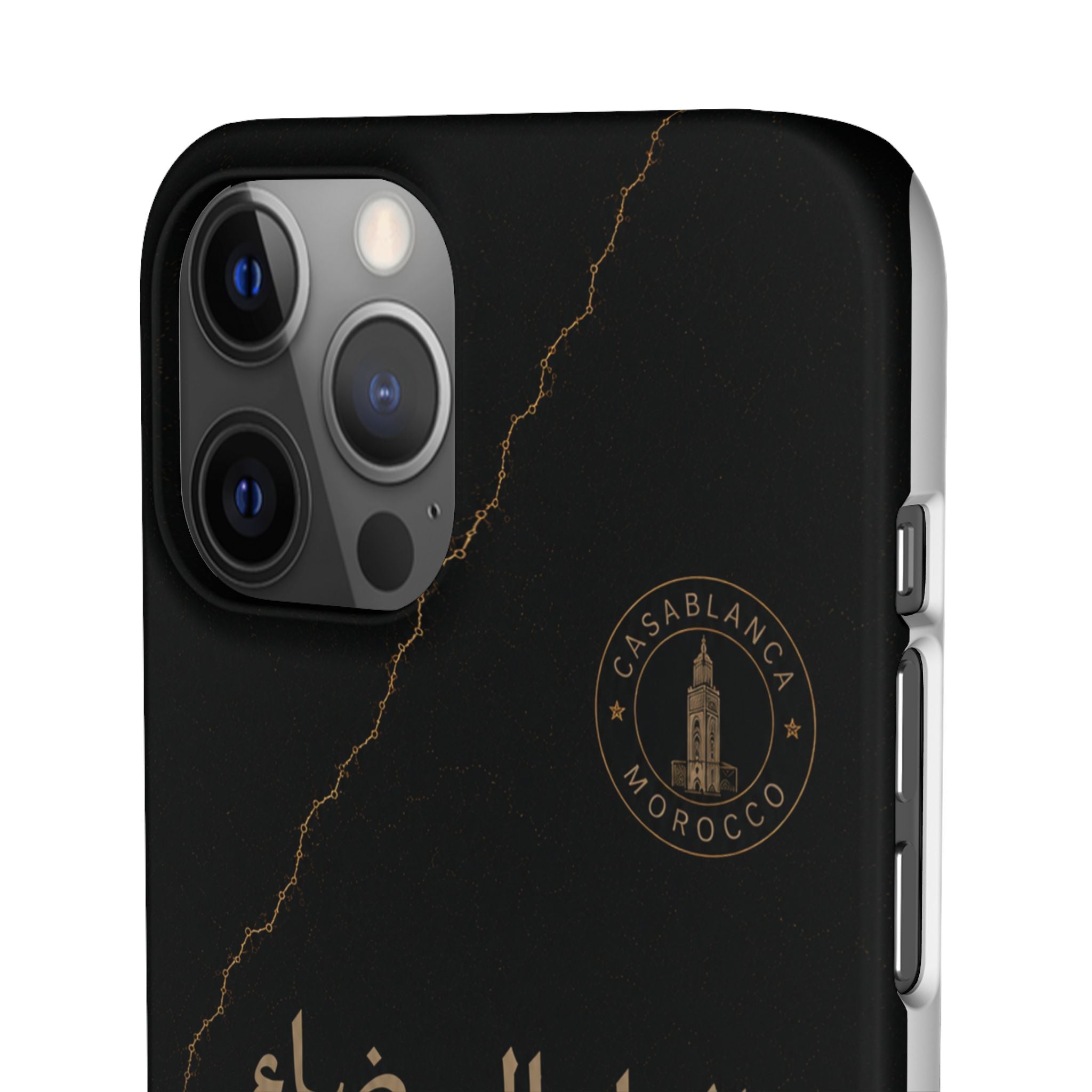 Coque Casablanca — Marbre Noir & Or | ATLAS