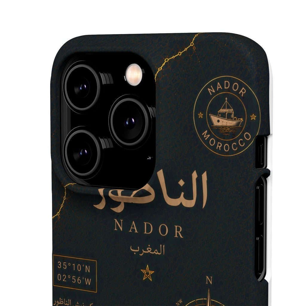 Coque Nador — Marbre Noir & Or | ATLAS