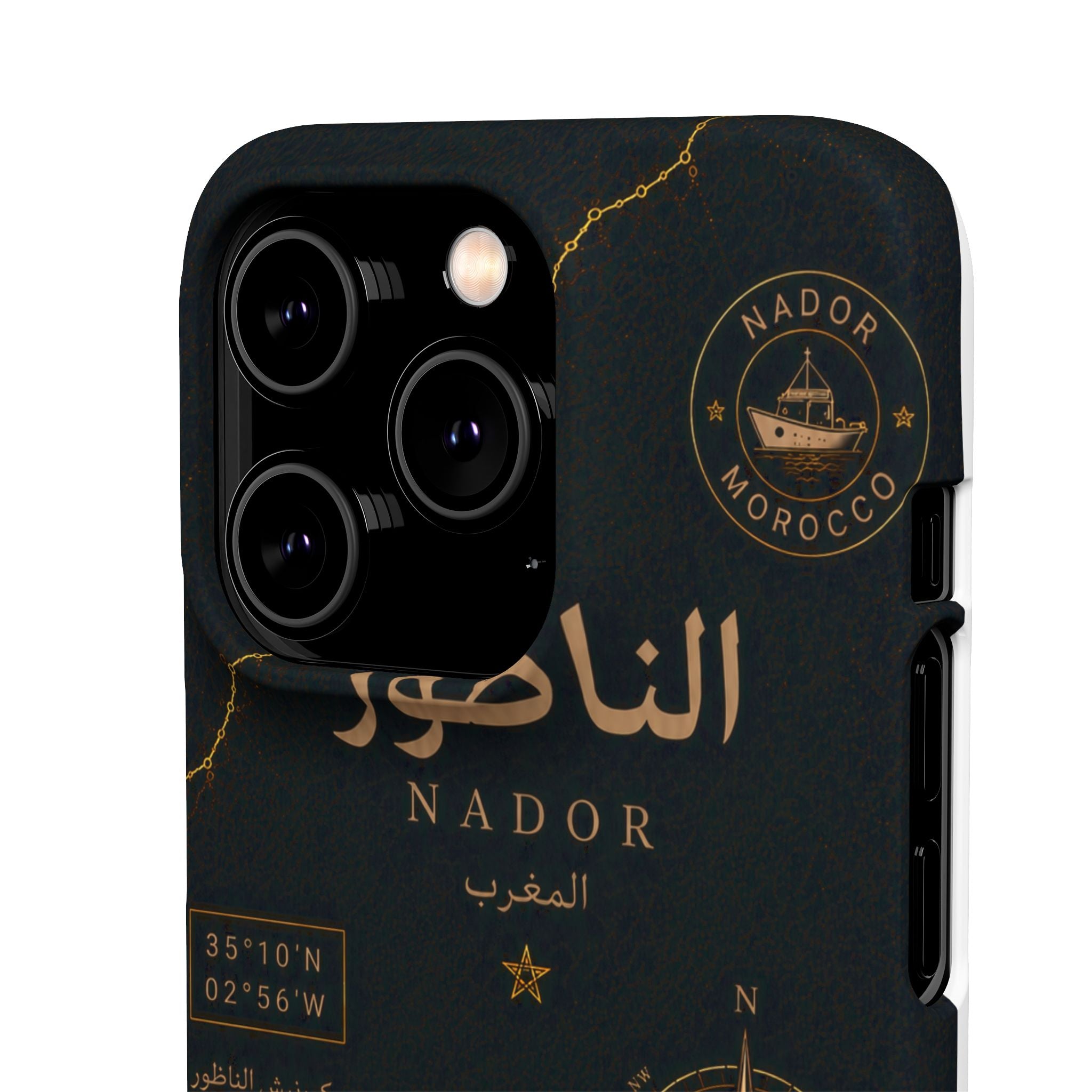 Coque Nador — Marbre Noir & Or | ATLAS