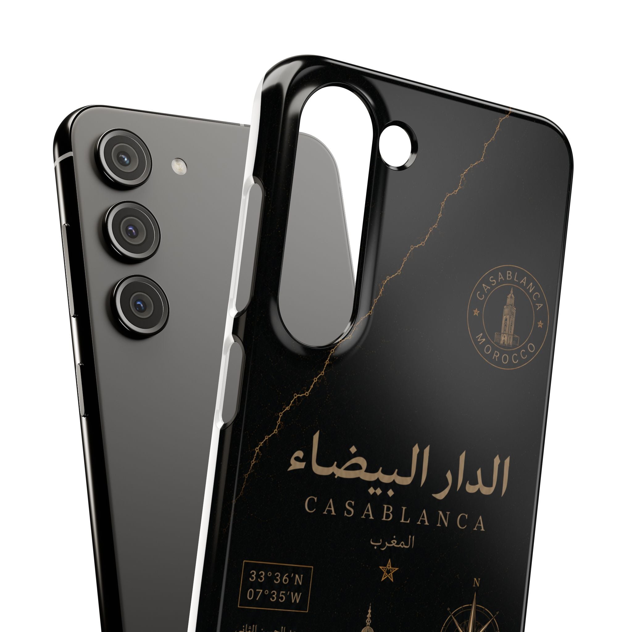 Coque Casablanca — Marbre Noir & Or | ATLAS