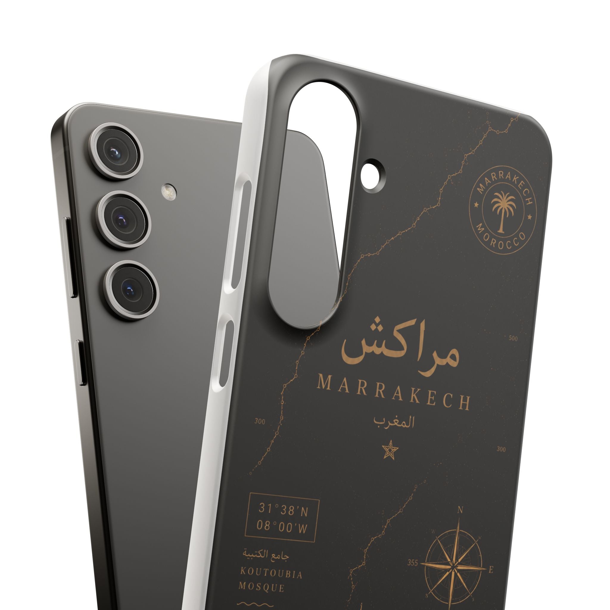 Coque Marrakech — Marbre Noir & Or | ATLAS