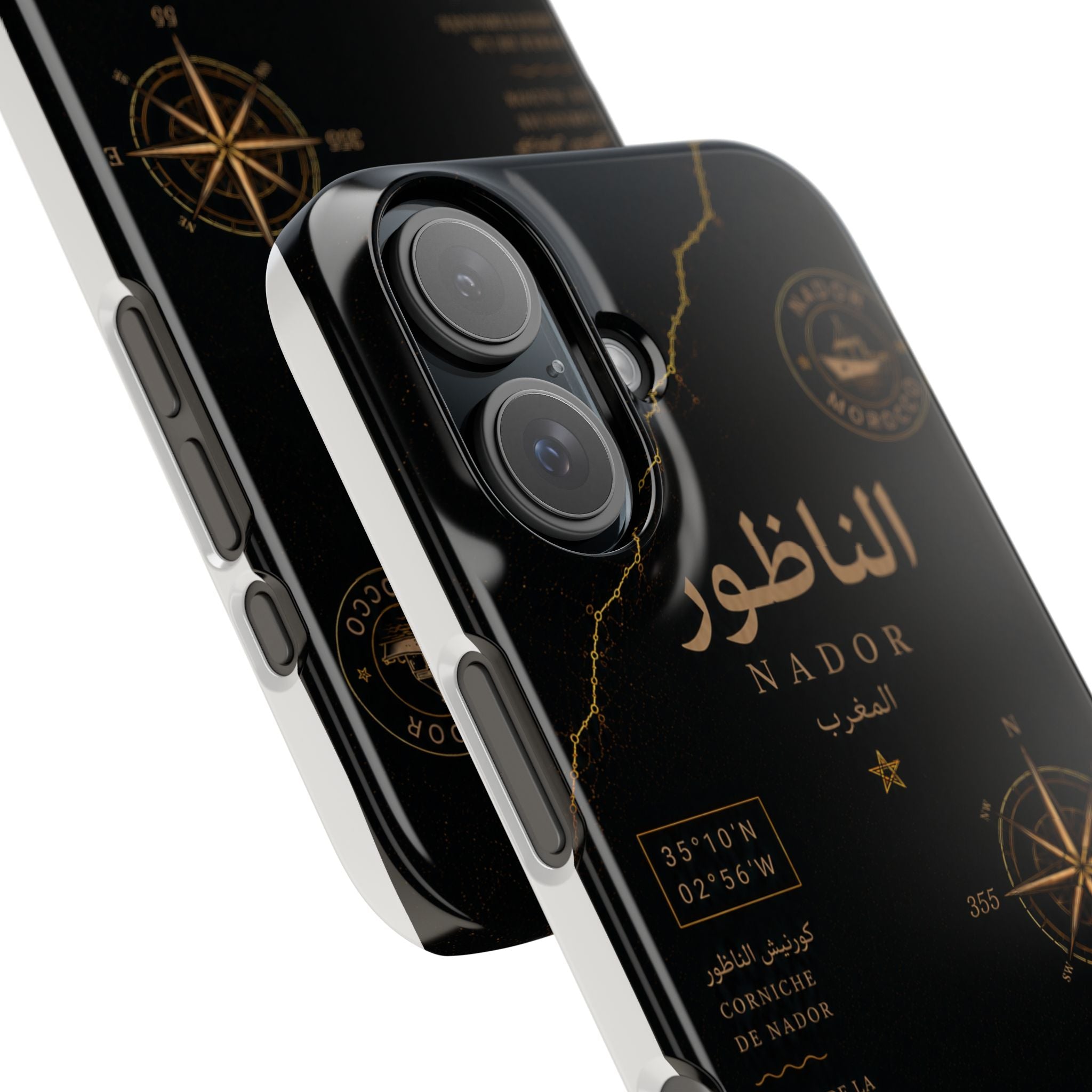 Coque Nador — Marbre Noir & Or | ATLAS