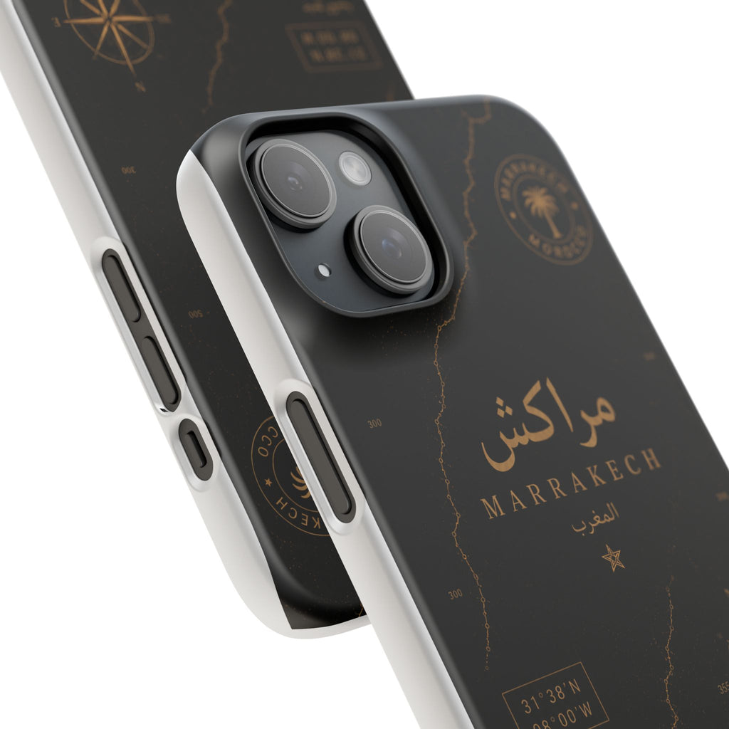 Coque Marrakech — Marbre Noir & Or | ATLAS