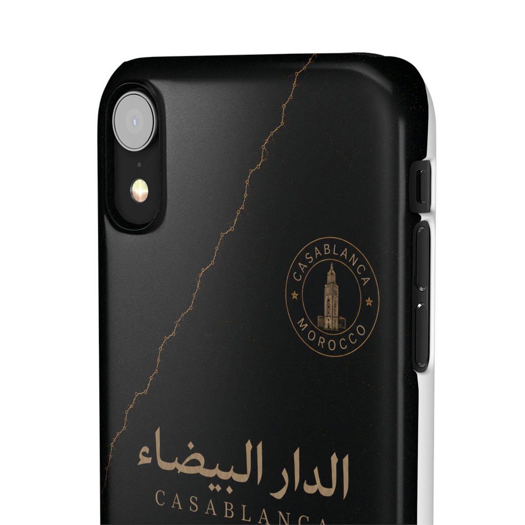 Coque Casablanca — Marbre Noir & Or | ATLAS