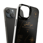 Coque Marrakech — Marbre Noir & Or | ATLAS