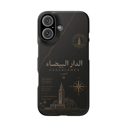 Coque Casablanca — Marbre Noir & Or | ATLAS