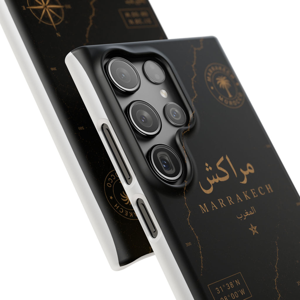 Coque Marrakech — Marbre Noir & Or | ATLAS
