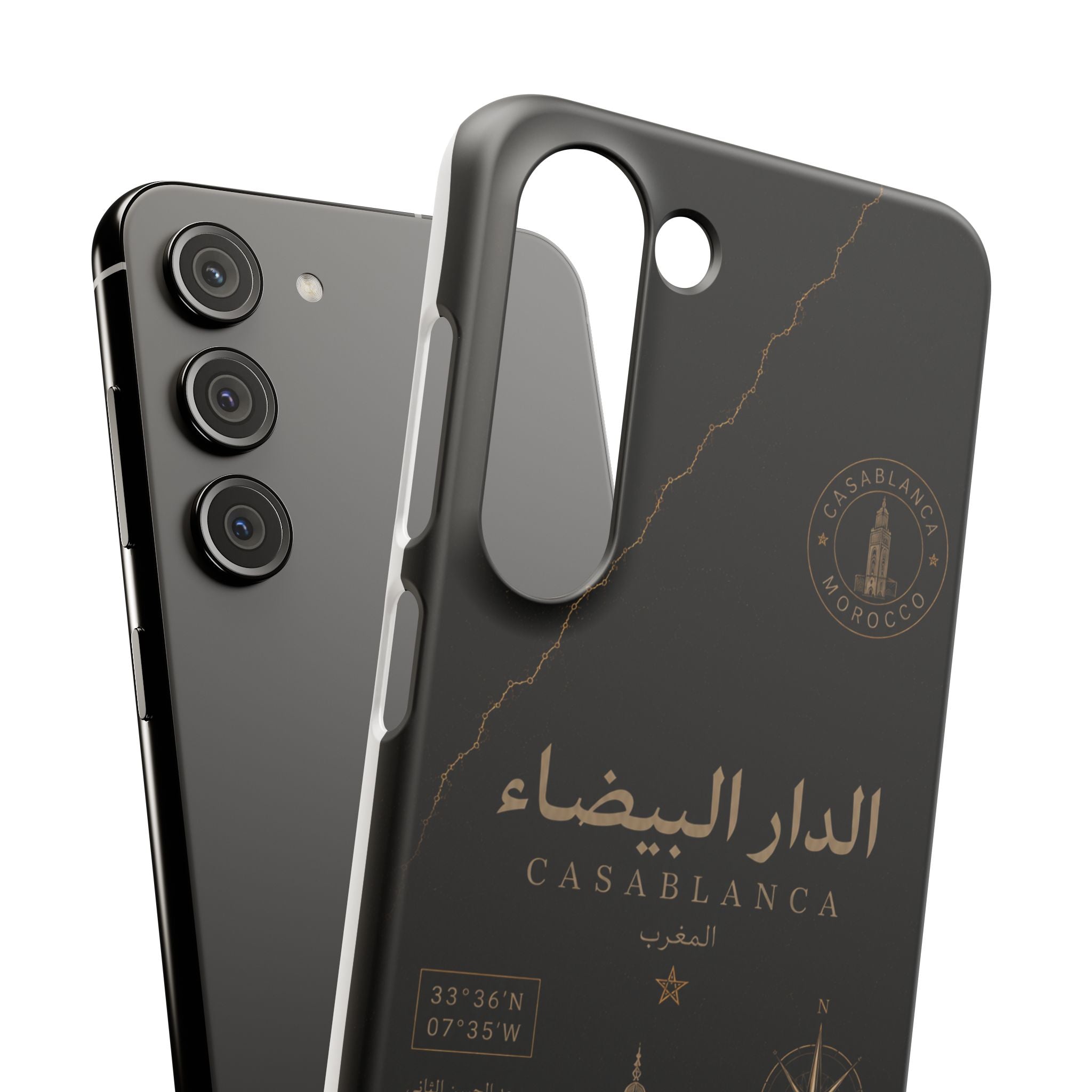 Coque Casablanca — Marbre Noir & Or | ATLAS