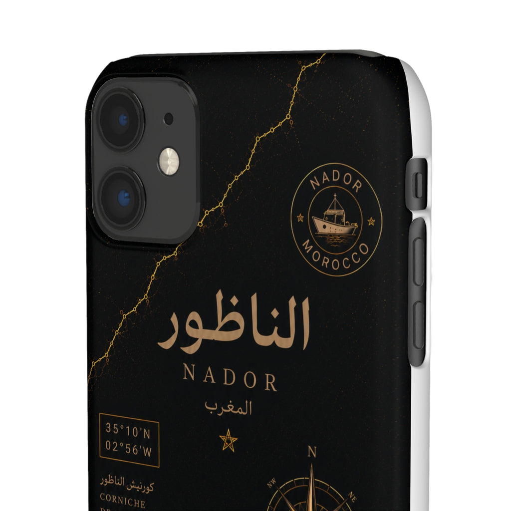 Coque Nador — Marbre Noir & Or | ATLAS