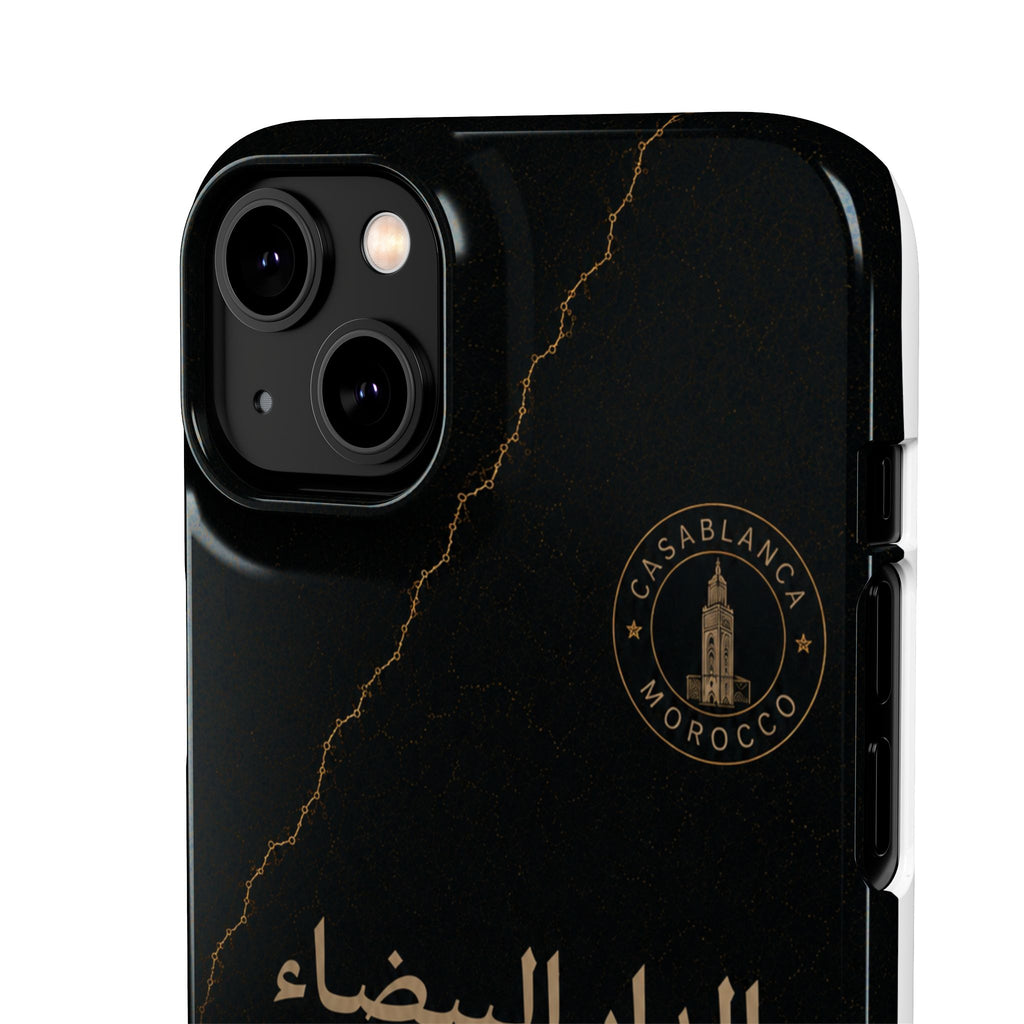 Coque Casablanca — Marbre Noir & Or | ATLAS