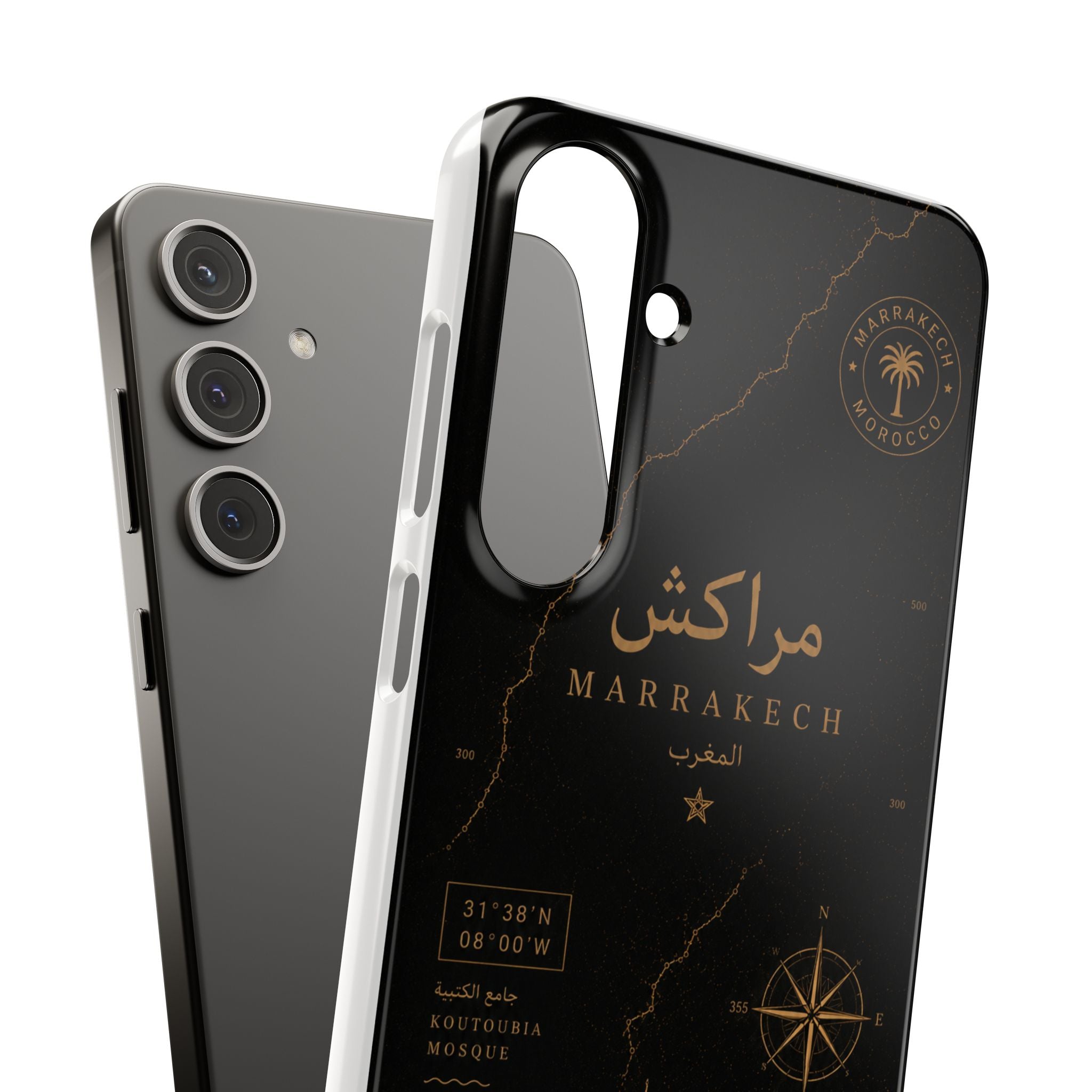 Coque Marrakech — Marbre Noir & Or | ATLAS